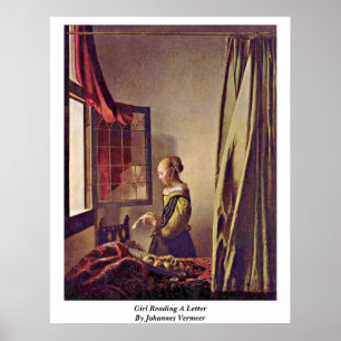 Affiche Fille lisant une lettre par Johannes Vermeer