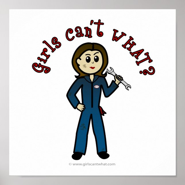 Affiche Fille mécanique légère (Devant)