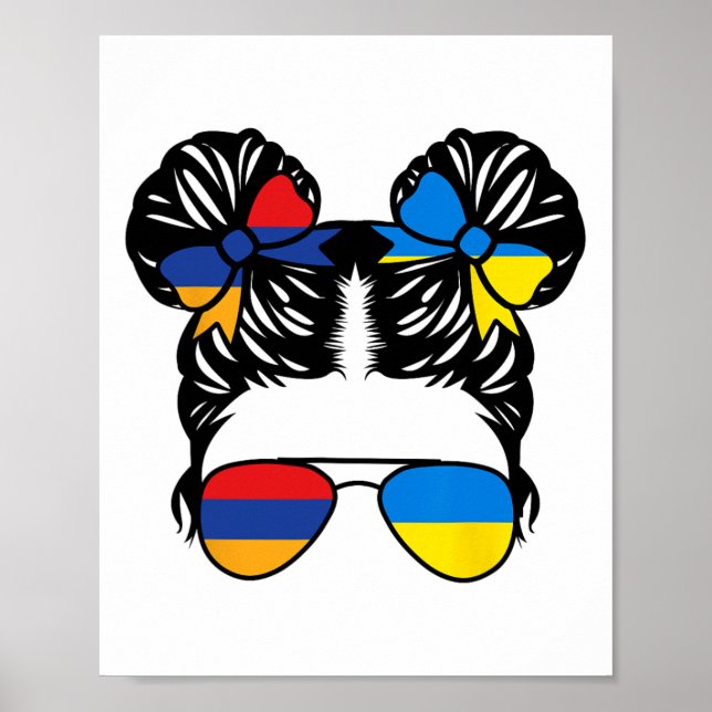 Affiche Fille moitié arménienne moitié ukrainienne Arménie (Devant)