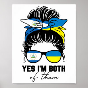 Affiche Fille moitié nicaraguayenne moitié ukrainienne Nic
