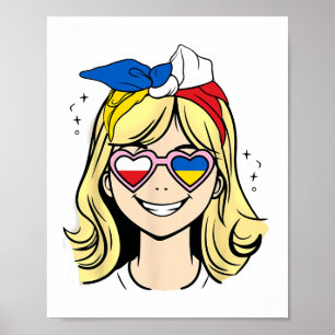 Affiche Fille moitié polonaise moitié ukrainienne