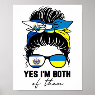 Affiche Fille moitié salvadorienne moitié ukrainienne El S