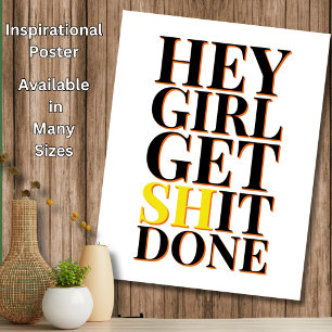 Affiche Fille - Motivational Inspirational Home