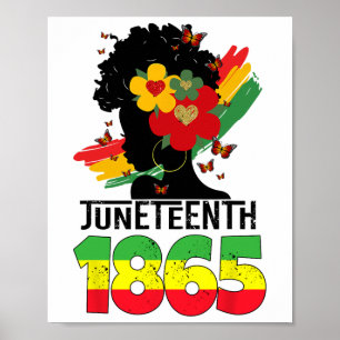 Affiche Fille noire 1865 Enfants Jeunes Fête