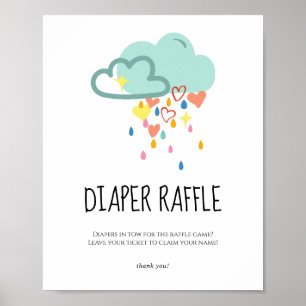 Affiche Fille Nuage Pluvieux Tirage au Sort de Couches