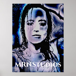 Affiche Fille numérique