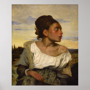 Affiche Fille orpheline au cimetière