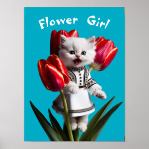 Affiche Fille Perse Blanche