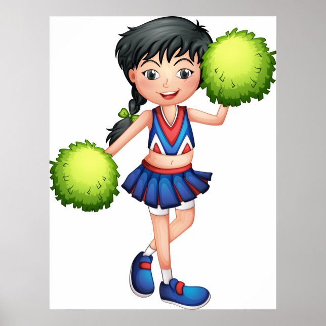 Affiche Fille pom-pom girl (Devant)