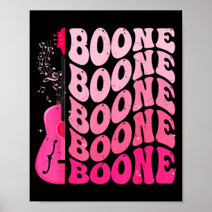 Affiche Fille Rétro Boone Groovy Fleur Prénom D 80's