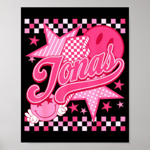 Affiche Fille Rétro Jonas Groovy Fleur Prénom D 80's