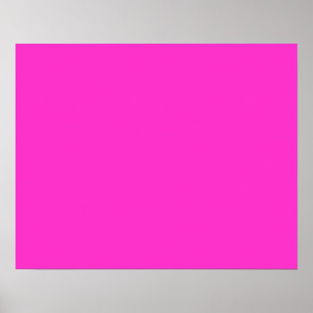 Affiche Fille Rose Chaud Couleur Arrière - plan Customiser (Devant)