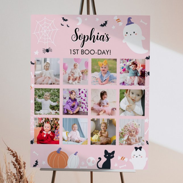 Affiche Fille rose Fantôme Première année de la photo Jalo (Créateur téléchargé)