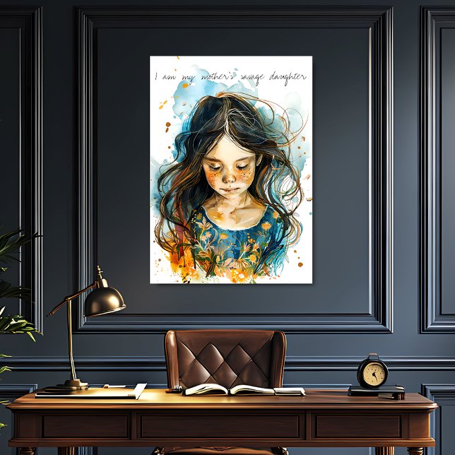 Affiche Fille sauvage (Créateur téléchargé)