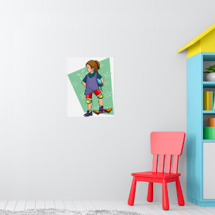 Affiche Fille Skateboarder