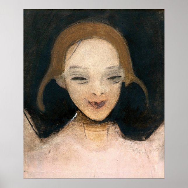 Affiche Fille souriante, Helene Schjerfbeck  (Devant)