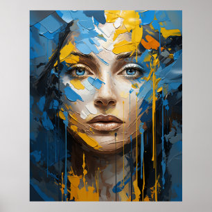 Affiche Fille ukrainienne