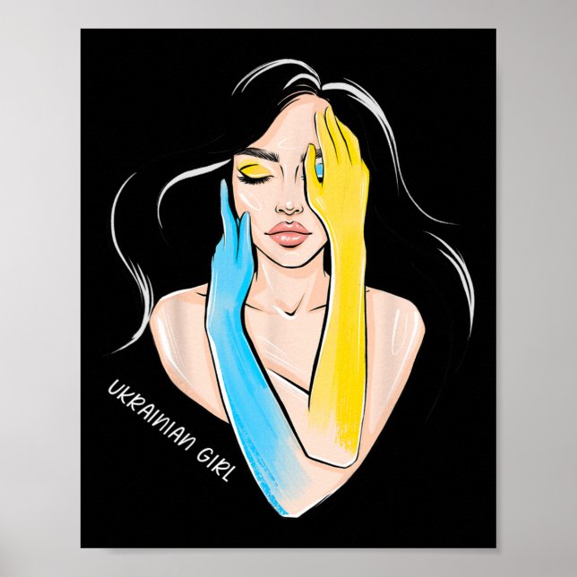 Affiche Fille ukrainienne femmes  (Devant)