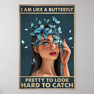 Affiche fille vintage