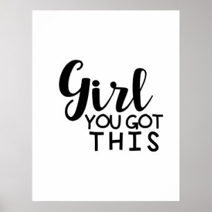 Affiche Fille vous avez obtenu ceci