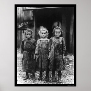 Affiche Filles 1910 de Shucker d'huître