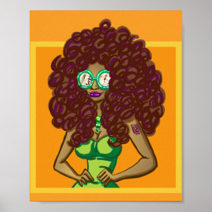 Affiche Filles avec lunettes