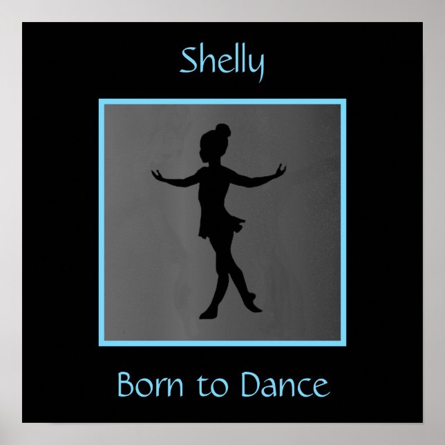 Affiche Filles "Born to Dance" Personnalisé (Devant)