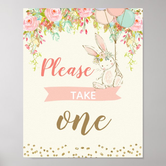 Affiche Filles Bunny Favor Signal 8x10 pouces (Devant)