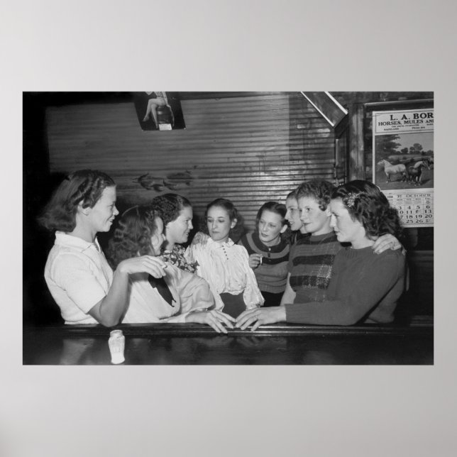 Affiche Filles cajun, 1938 (Devant)