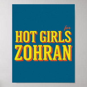 Affiche Filles Chaudes Pour Zohran Mamdani - Gras