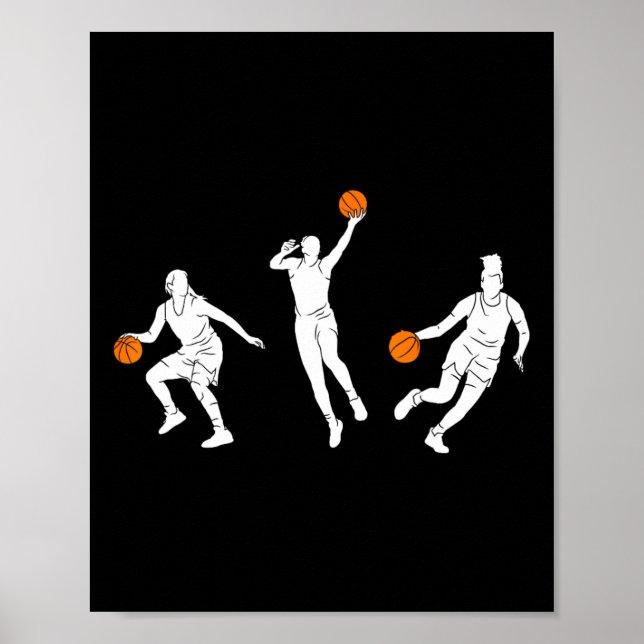 Affiche Filles de basket-ball Femmes 1 (Devant)