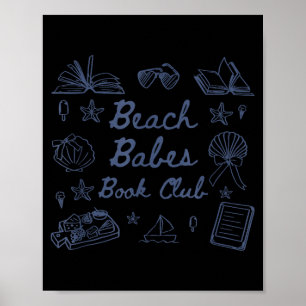 Affiche filles de la plage club de lecture ambiance estiva