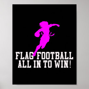 Affiche Filles Drapeau Football Pour Enfants Jeunes Ou Fem