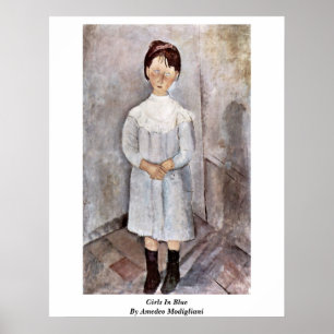 Affiche Filles En Bleu Par Amedeo Modigliani