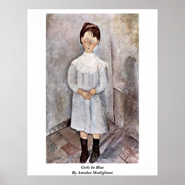 Affiche Filles En Bleu Par Amedeo Modigliani (Devant)