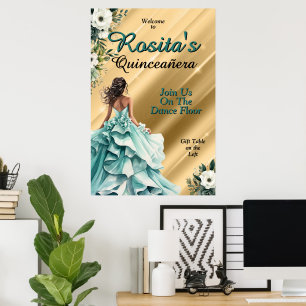 Affiche Filles espagnoles 15e anniversaire Quinceanera