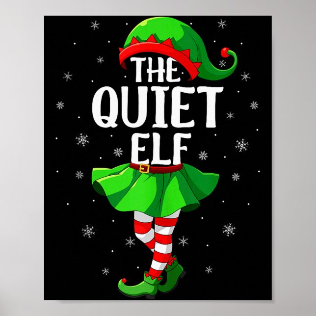 Affiche Filles et femmes de Noël Elfe silencieux Elfe Squa (Devant)