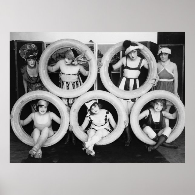 Affiche Filles fatiguées : années 1920 (Devant)