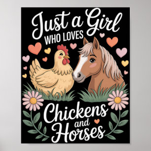 Affiche Filles Femmes Agricultrices Juste Une Fille Qui Ai