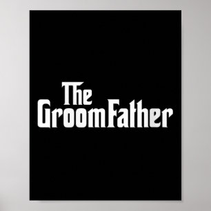 Affiche Filles Groom Père Mariée Fête de mariage Père de