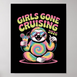 Affiche Filles Hippies de la Paresse en Croisière Vacances