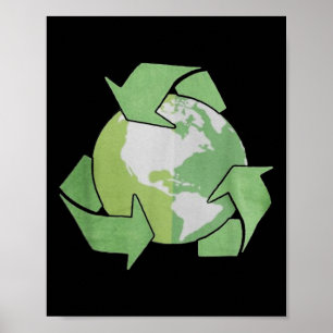 Affiche Filles Recyclage, Recyclage Enfants, Recyclage Pou