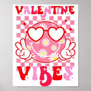 Affiche Filles Saint-Valentin Jour Sourire Visage Mignon S