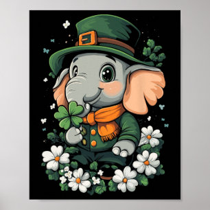 Affiche Filles shamrocks Garçons Enfants Leprechaun St pat