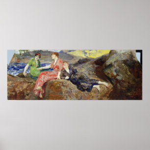 Affiche Filles sur le rivage, c.1884-85
