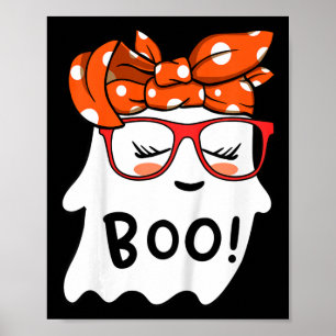 Affiche Filles Toddler Happy Halloween Fantôme Avec Bandan