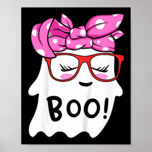 Affiche Filles Toddler Happy Halloween Fantôme Avec Bandan