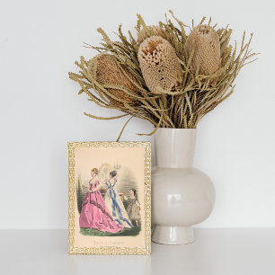 Affiche Filles victoriennes French Paris Mode Vintage Ad