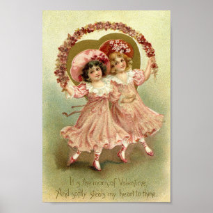 Affiche Filles vintages de Valentine