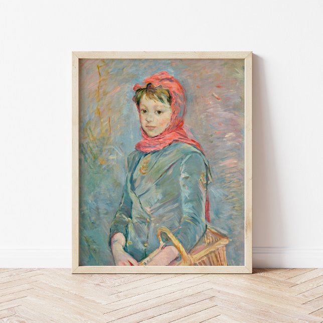 Affiche Fillette Portant un Panier | Berthe Morisot (Créateur téléchargé)